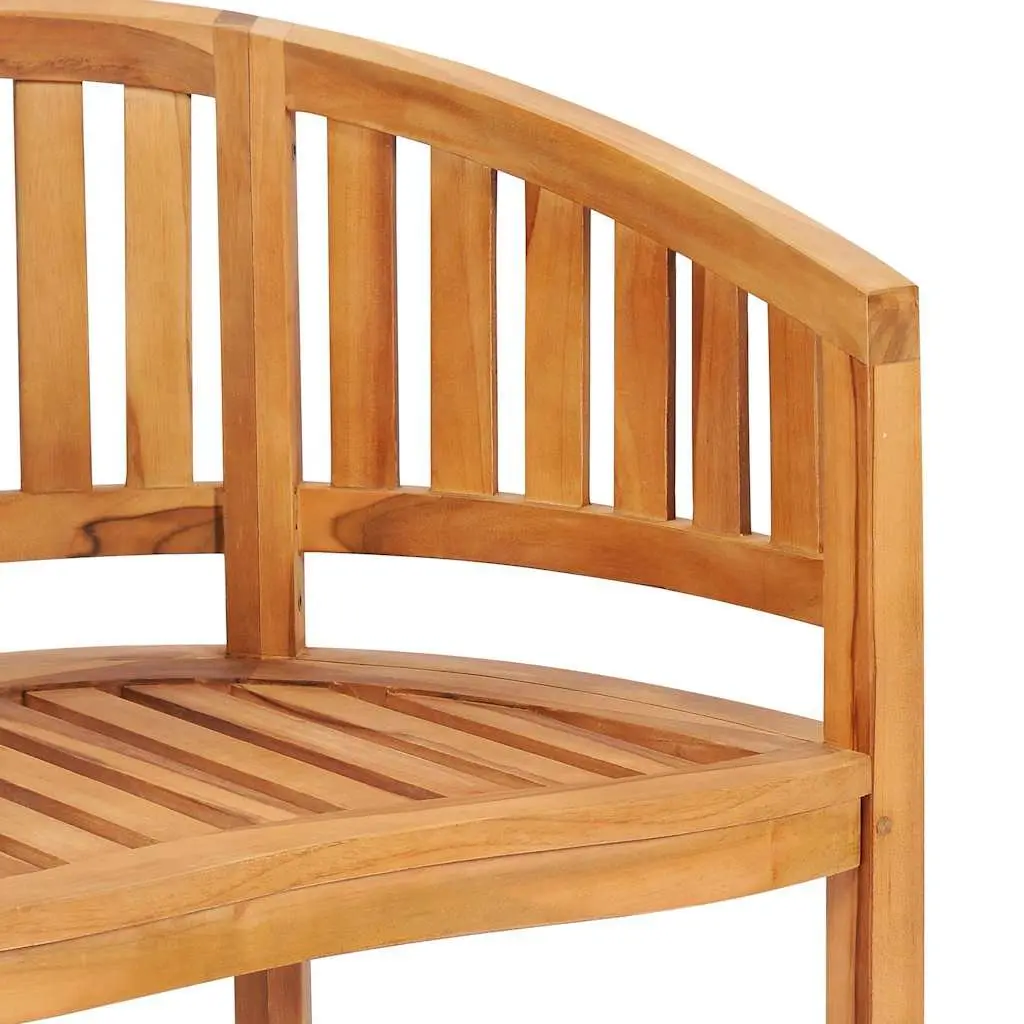 Banana Outdoor Chairs 2 pcs Teak Hardwood Garden Patio Seating Furniture Brown