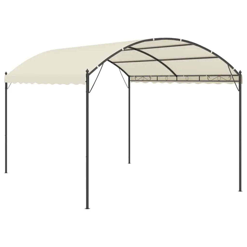 Gazebo Canopy Cream Outdoor Garden Patio Shelter 10x10 Feet