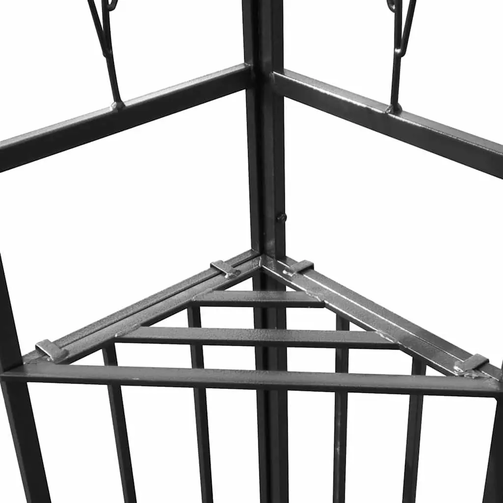 Gazebo with Double Roof 3x4m Anthracite Outdoor Garden Canopy Sunshade Pavilion