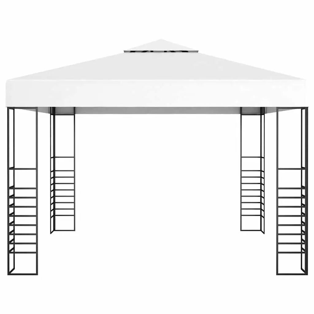 Garden Marquee Sturdy White 3x3m Outdoor Canopy Gazebo Steel Frame