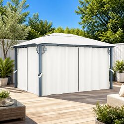 Create Your Cozy Outdoor Area with This Cream Gazebo
