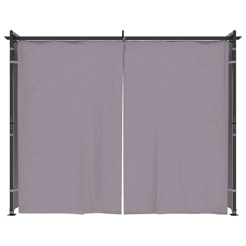 Gazebo with Curtains Outdoor Shelter 3x3 m Shade Structure