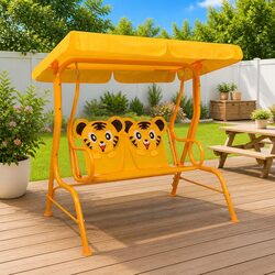 Your Kids Will Love This Swing Bench with Canopy