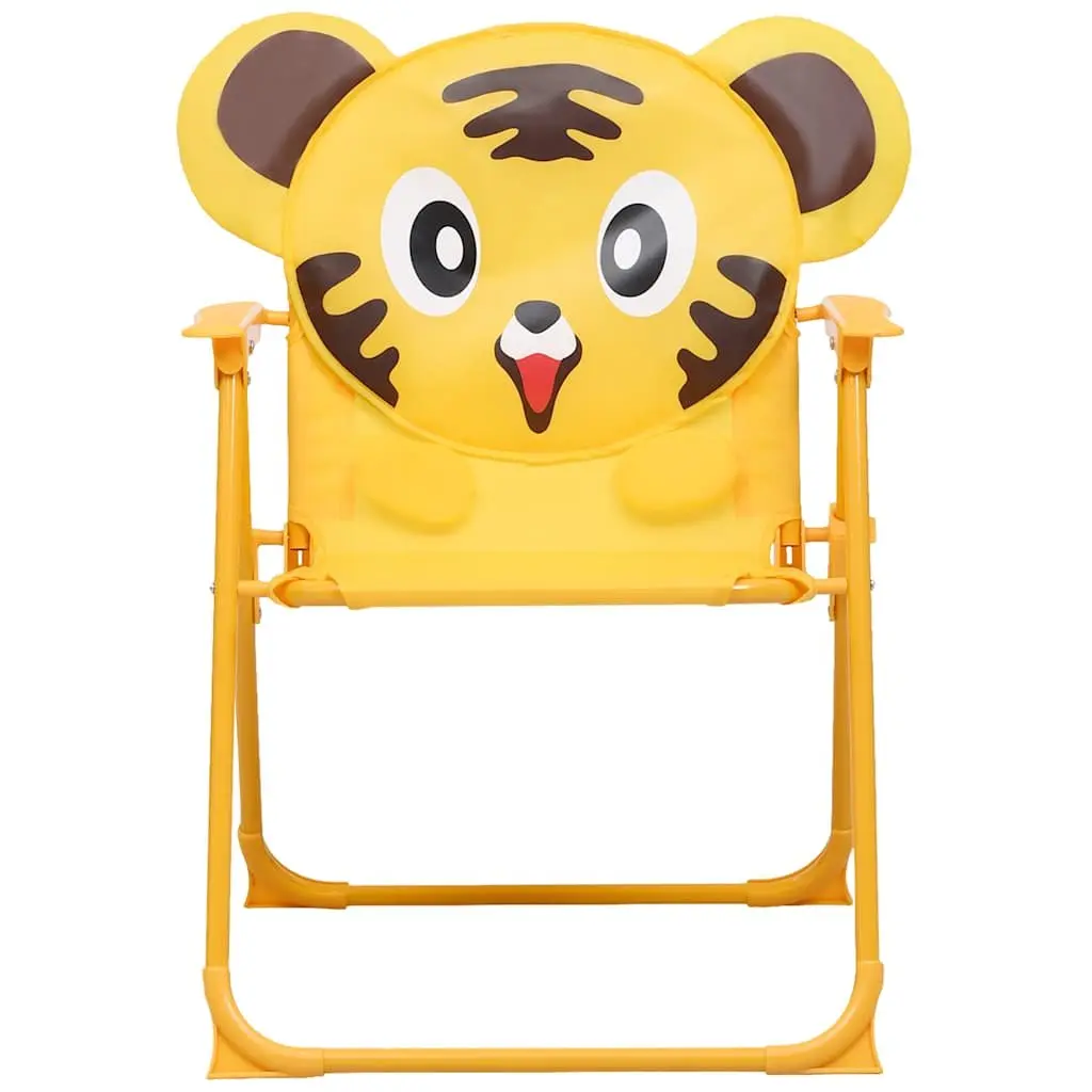 Kids Garden Bistro Set Yellow 3 Piece Outdoor Furniture Table Chairs Parasol