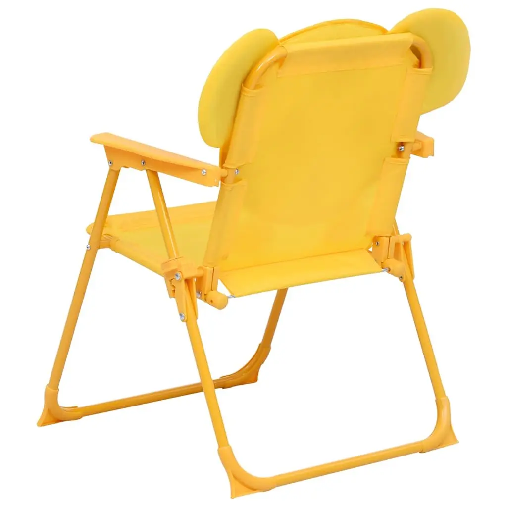 Kids Garden Bistro Set Yellow 3 Piece Outdoor Furniture Table Chairs Parasol
