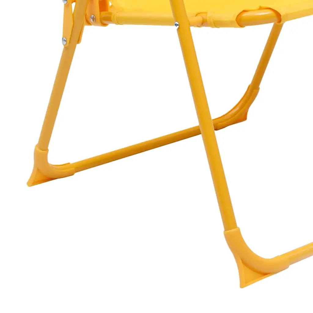 Kids Garden Bistro Set Yellow 3 Piece Outdoor Furniture Table Chairs Parasol