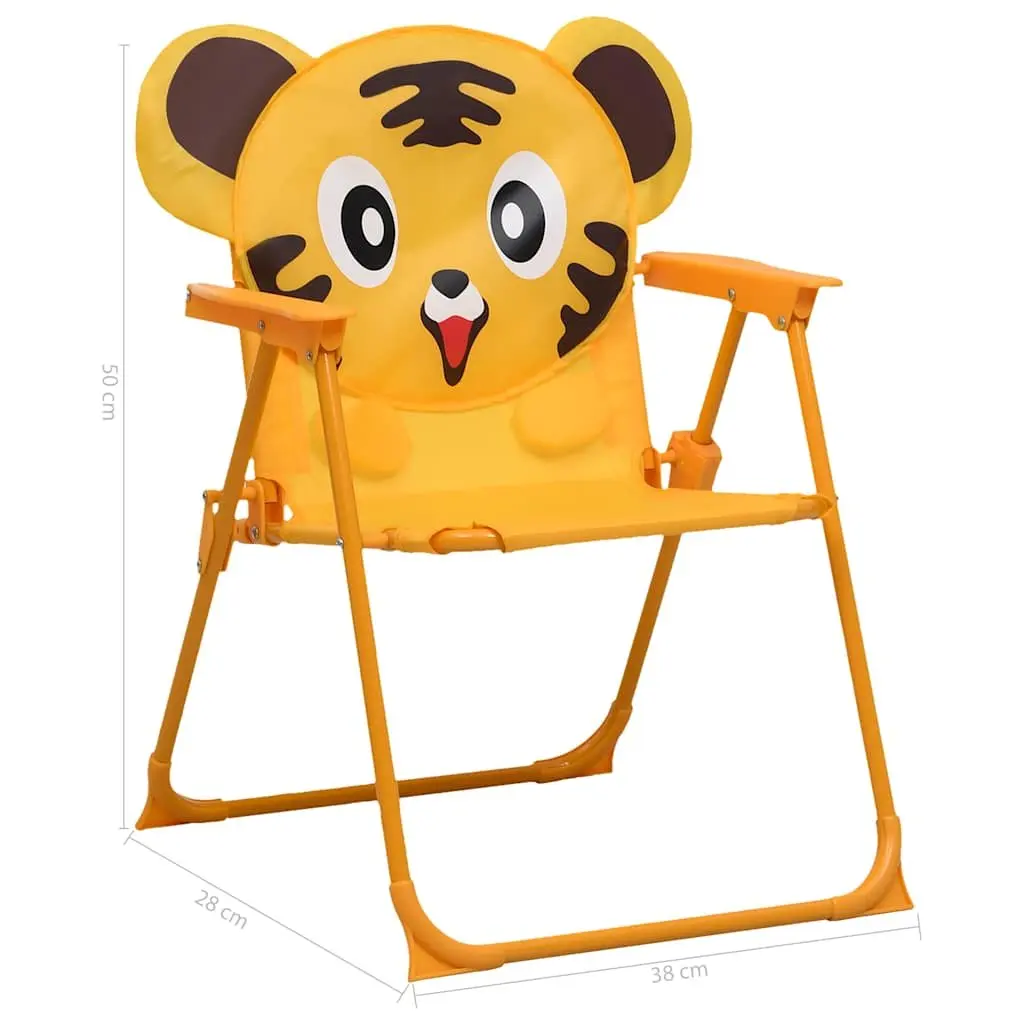 Kids Garden Bistro Set Yellow 3 Piece Outdoor Furniture Table Chairs Parasol