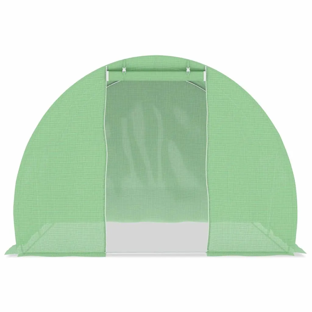 Greenhouse 6m² Durable PE Mesh Fabric 3x2x2m Galvanised Steel Frame
