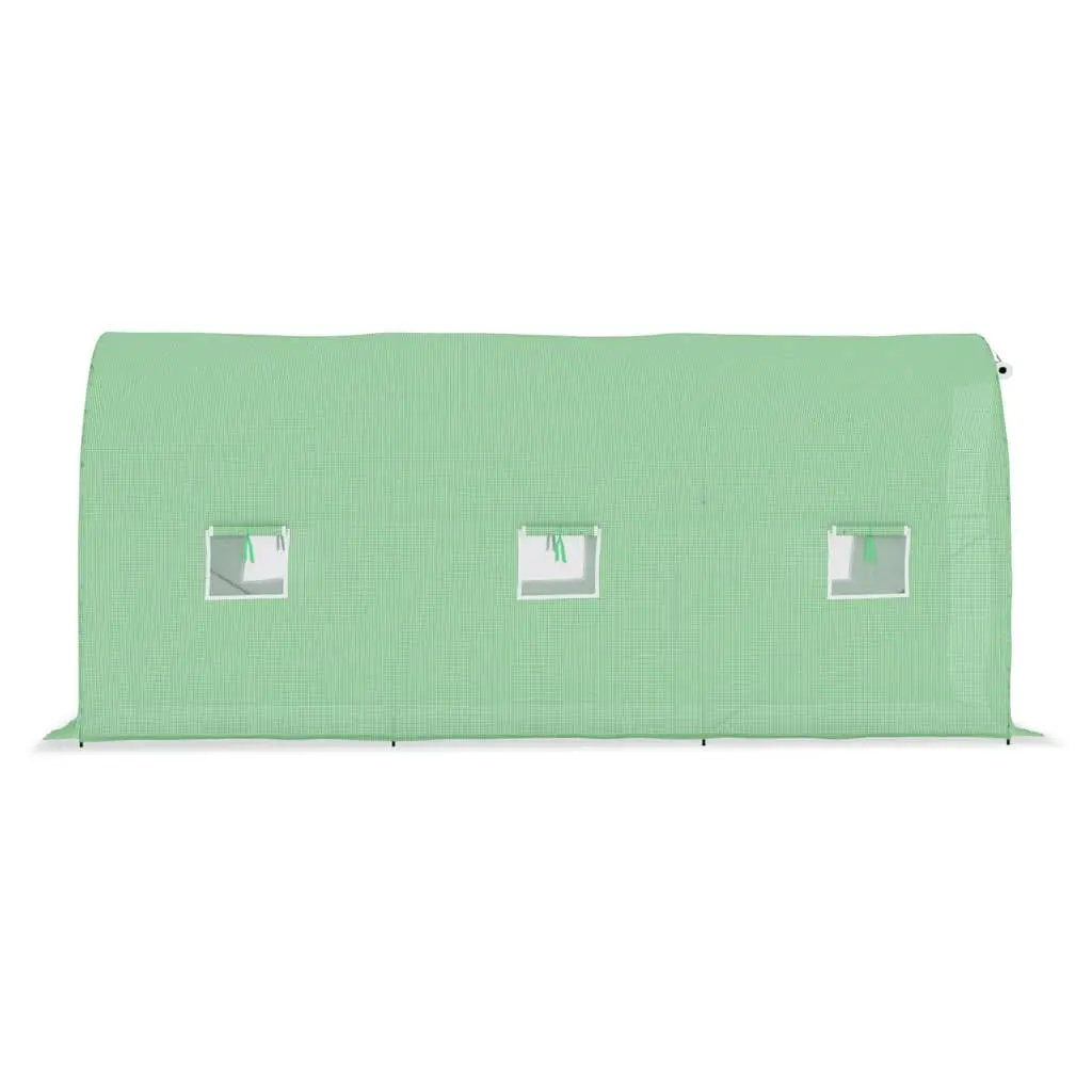 Greenhouse 9 m² 4.5x2x2 m Garden Plant House Ventilation Windows Door Green