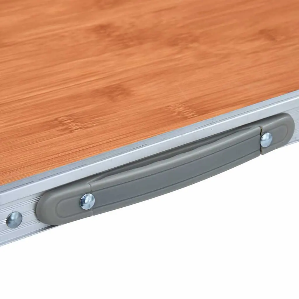 Folding Camping Table Lightweight Brown 60 x 45 cm