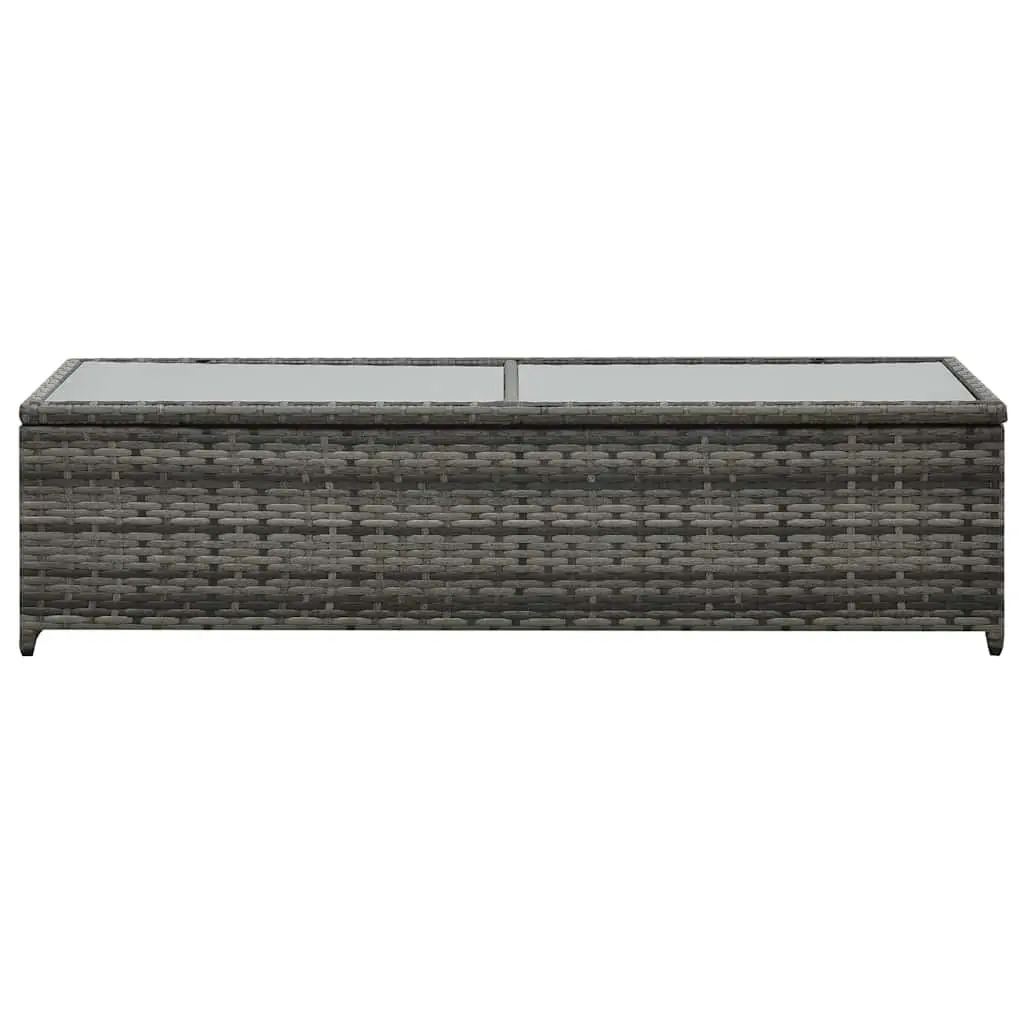Garden Lounge Set Poly Rattan 4 Piece Sofa Coffee Table Stools Cushions