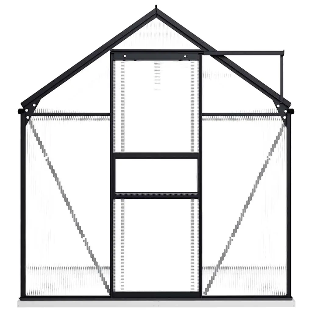 Greenhouse Polycarbonate UV Resistant Panels Anthracite 3.61m²