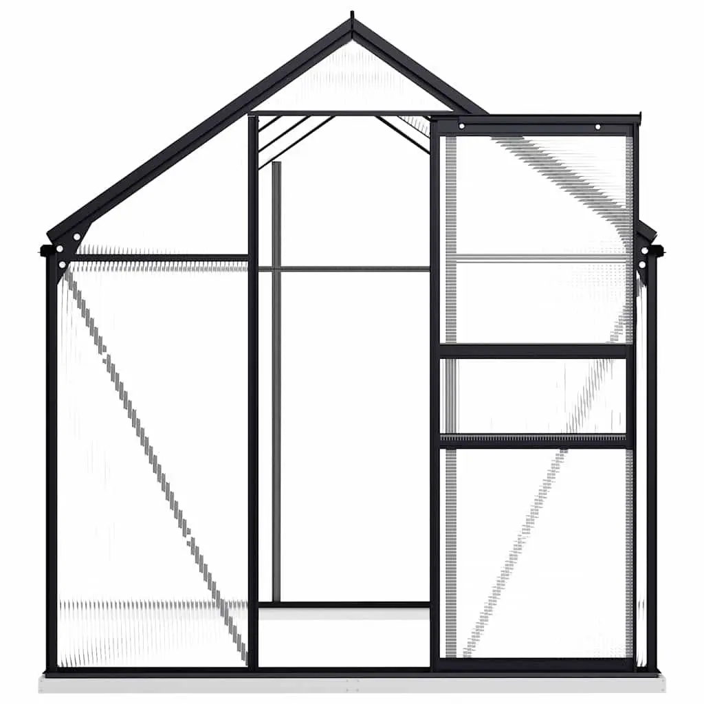 Greenhouse Polycarbonate UV Resistant Panels Anthracite 3.61m²