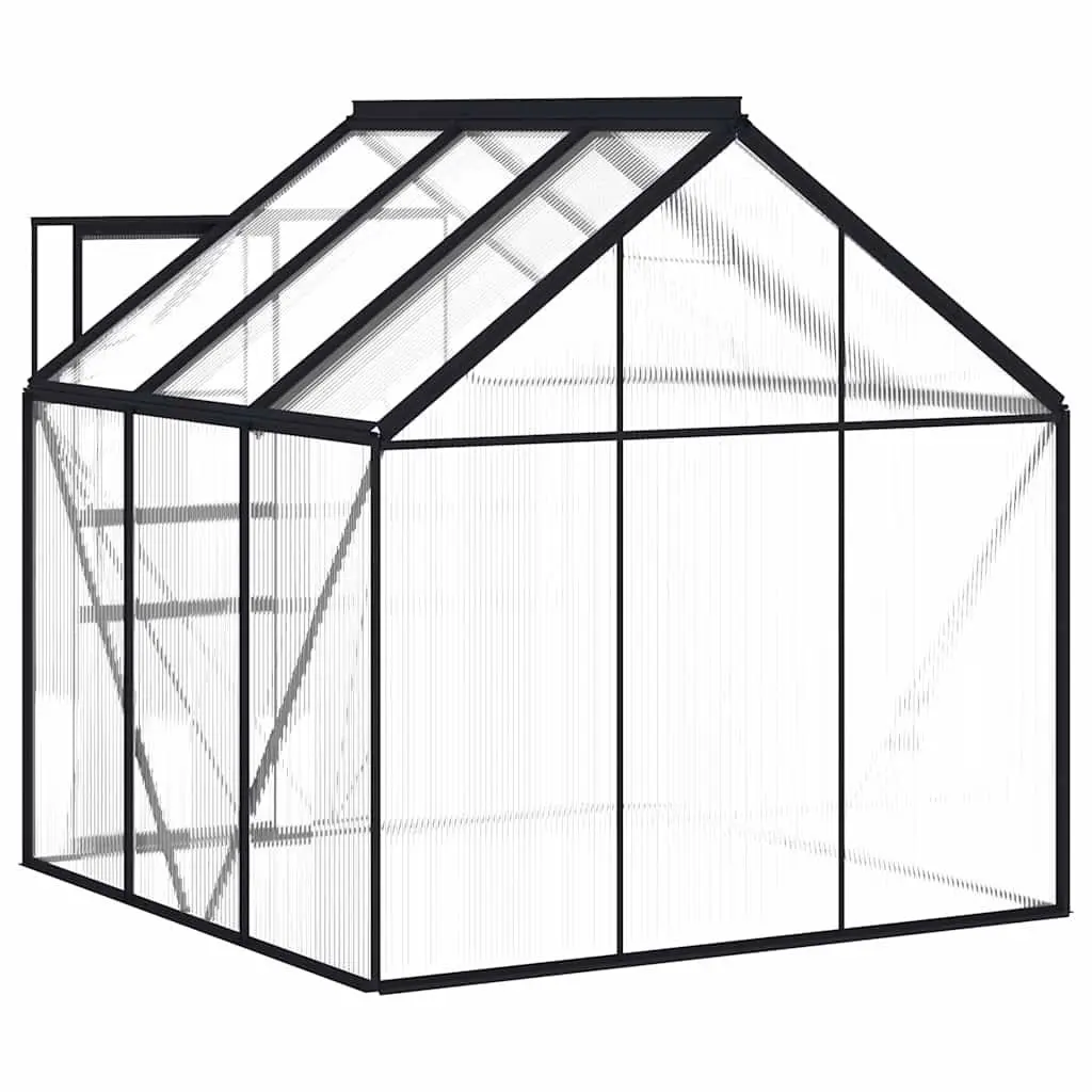 Greenhouse Polycarbonate UV Resistant Panels Anthracite 3.61m²