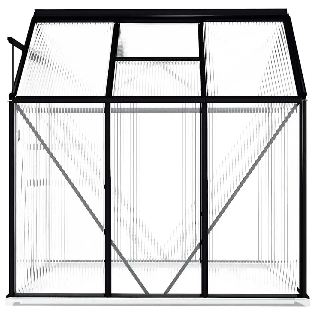 Greenhouse Polycarbonate UV Resistant Panels Anthracite 3.61m²