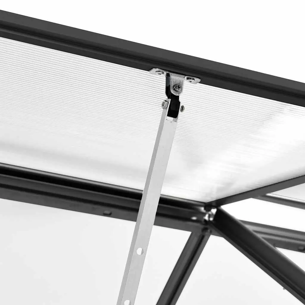 Greenhouse Polycarbonate UV Resistant Panels Anthracite 3.61m²