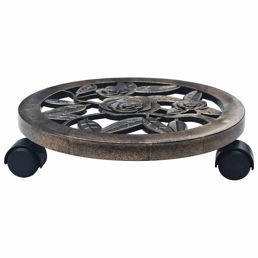 Plant Trolleys 30cm Rolling Casters Set of 6 Garden Pot Stand Caddies