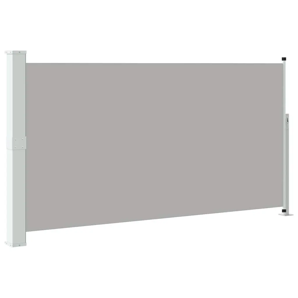 Patio Retractable Side Awning Grey 170x300cm Privacy Screen Outdoor Sunshade