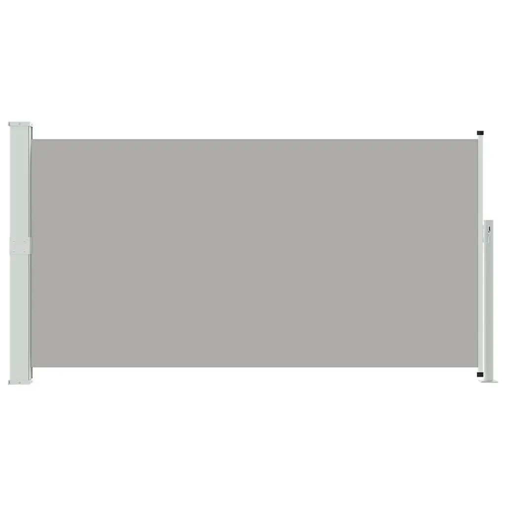 Patio Retractable Side Awning Grey 170x300cm Privacy Screen Outdoor Sunshade