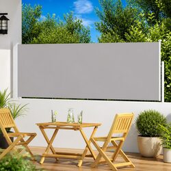 Friendly Retractable Awning 100x300 cm Grey for Your Space