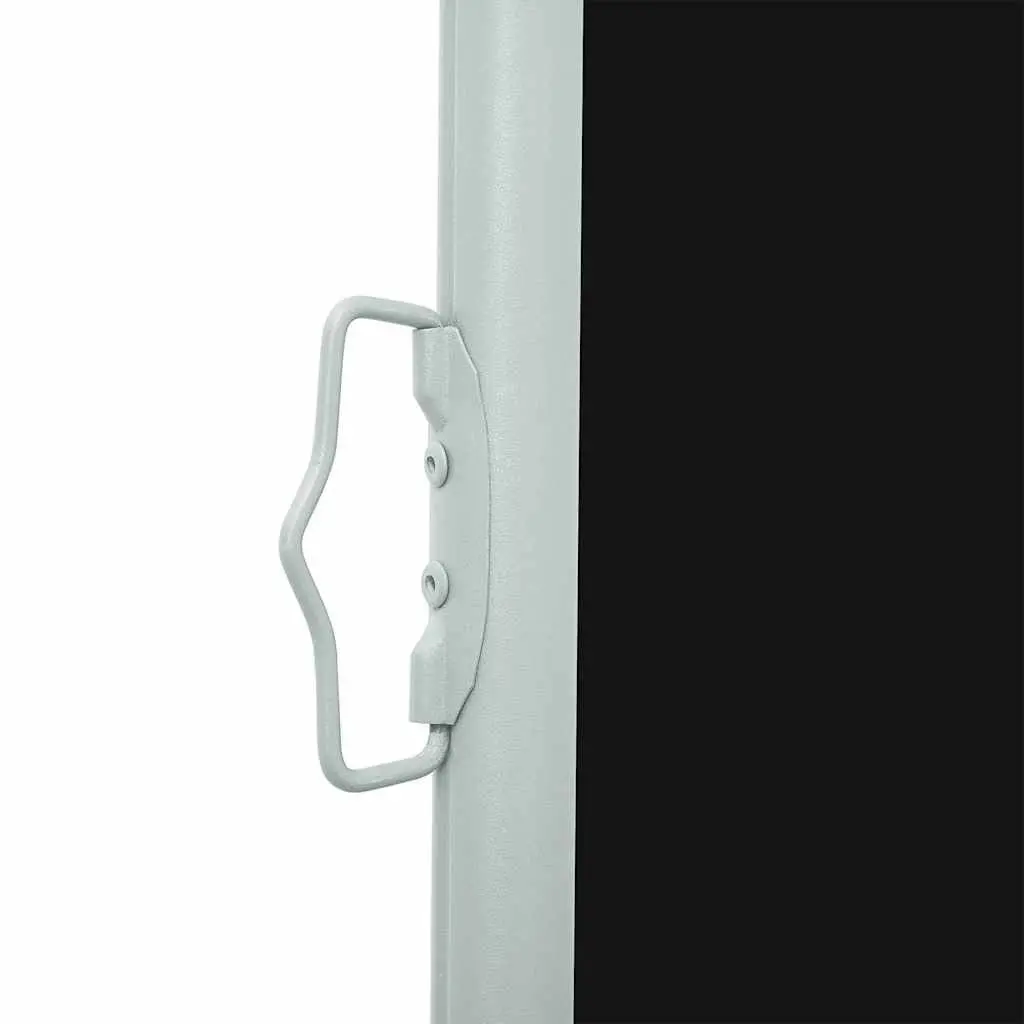 Retractable Side Awning Black 117x514cm Privacy Screen Sun Shade
