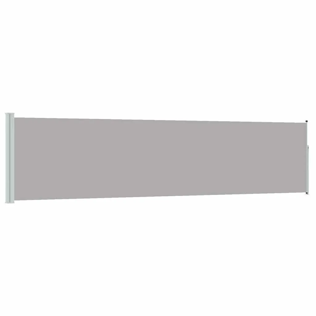 Grey Retractable Awning 120x500cm