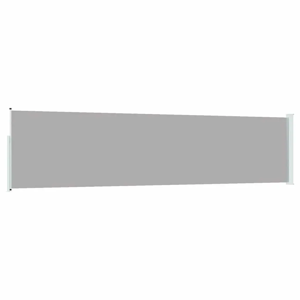Grey Retractable Awning 120x500cm