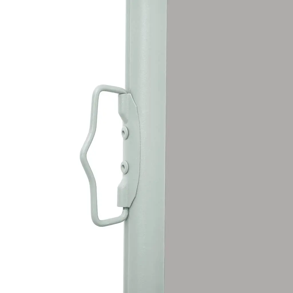 Retractable Side Awning Privacy Shade Grey 140x500cm Outdoor