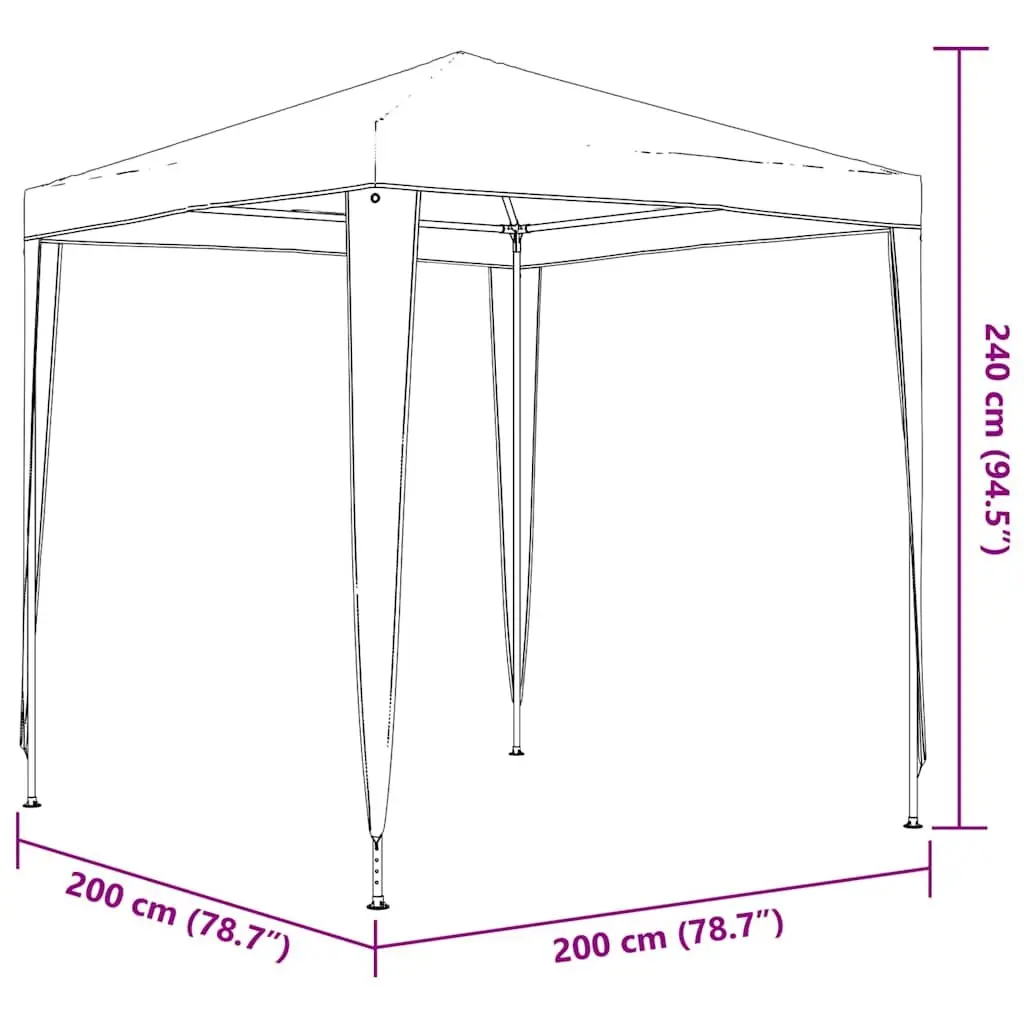 Party Tent Waterproof 2x2m Outdoor Canopy Gazebo Garden Shelter