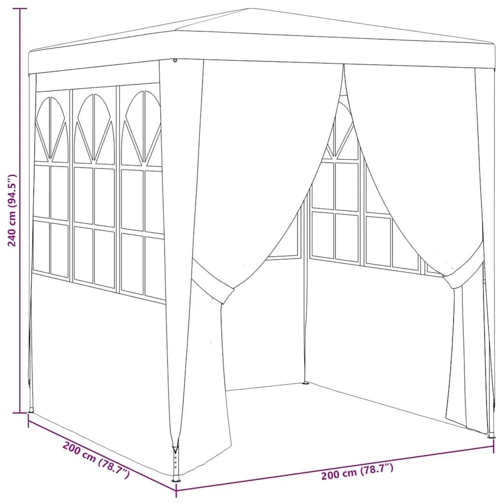 2x2m Party Tent for Garden Fun