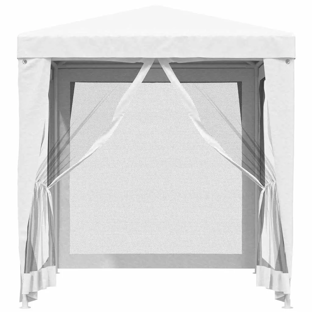 Outdoor Canopy Tent with Mesh Walls 2x2m White for Events and Gatherings
