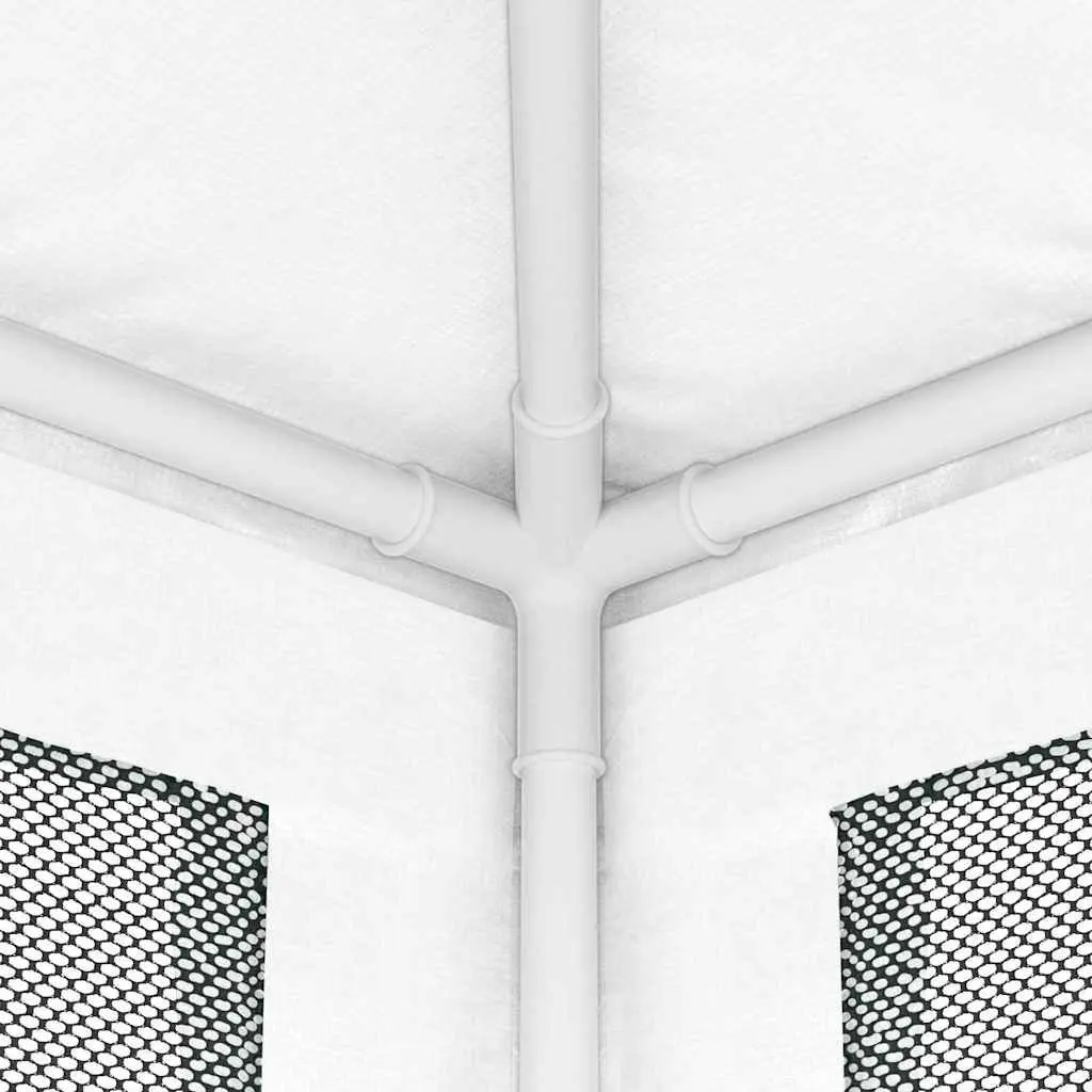 Party Tent 4x4m White Mesh Sidewalls Outdoor Gazebo Marquee Events Weddings
