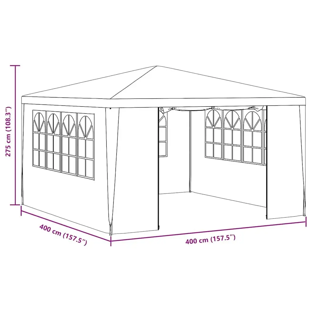 4x4m White Party Tent for Events