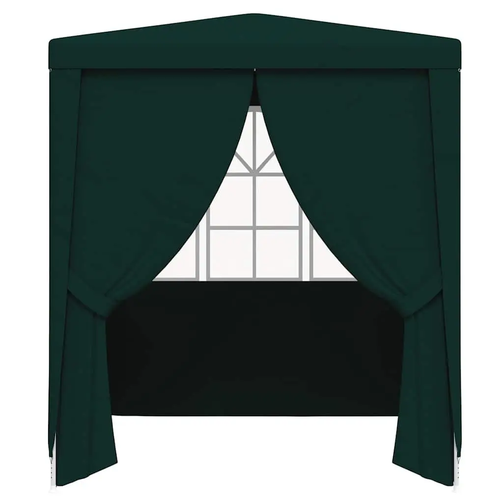 Party Tent Green Outdoor Canopy 2x2m with Side Walls Door Windows