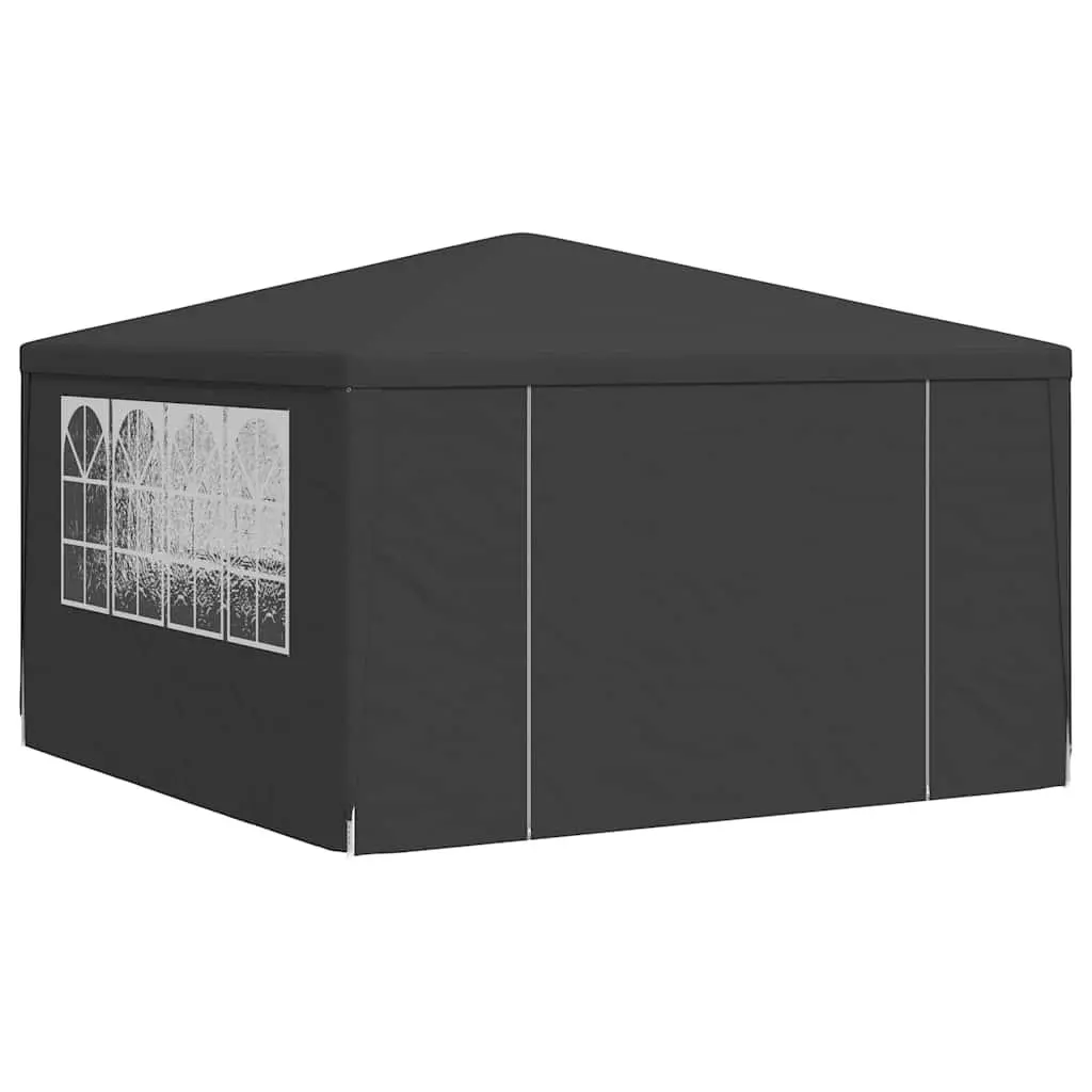 Party Tent Anthracite 4x4 m Outdoor Garden Gazebo Canopy with Side Walls