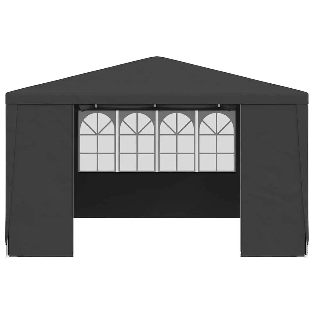 Party Tent Anthracite 4x4 m Outdoor Garden Gazebo Canopy with Side Walls
