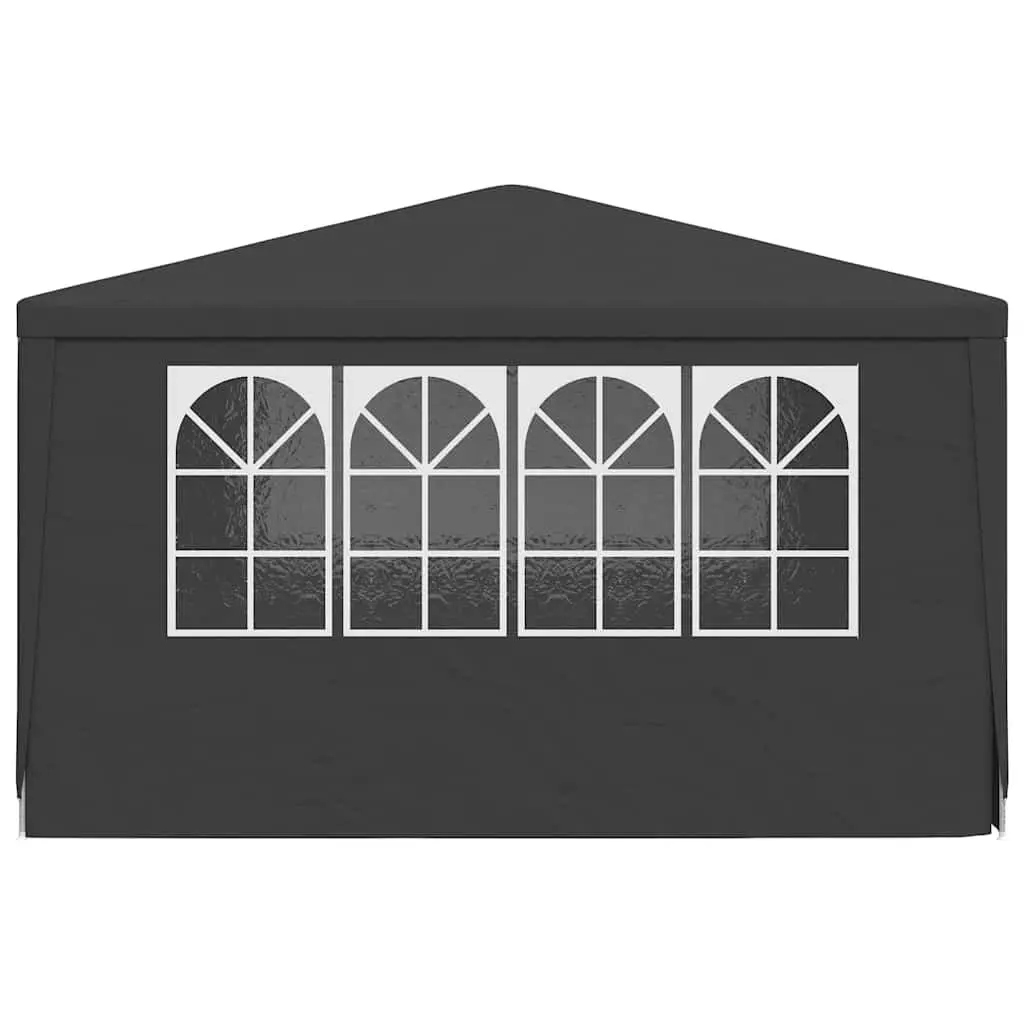 Party Tent Anthracite 4x4 m Outdoor Garden Gazebo Canopy with Side Walls