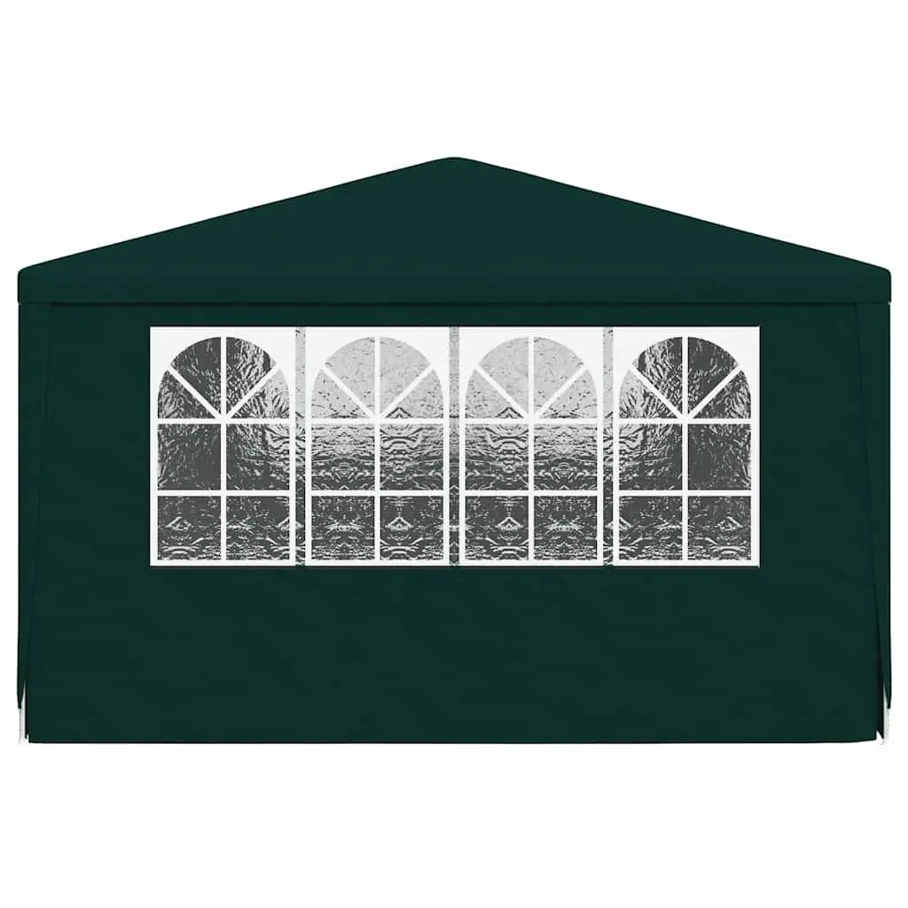 Party Tent Green 4x6m Outdoor Canopy Gazebo with Side Walls Windows Door Panels
