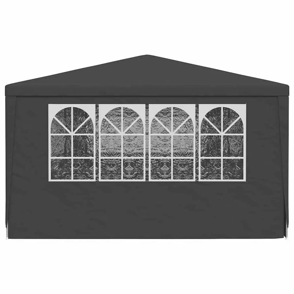 Party Tent Anthracite 4x9 m Outdoor Canopy Gazebo with Side Walls Panels Door
