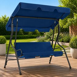 Your Perfect Outdoor Swing Bench in Blue