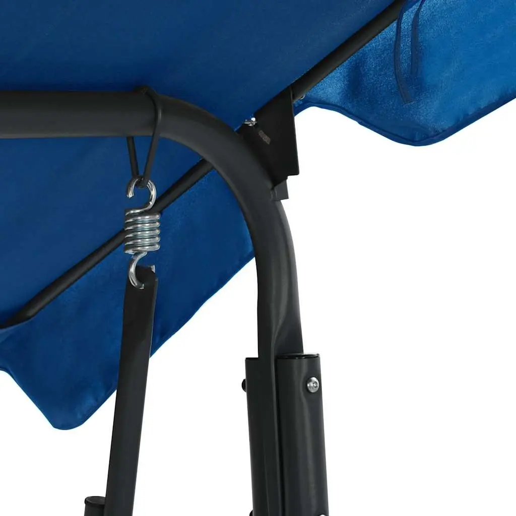 Garden Swing Bench Blue Outdoor Patio Seating Canopy Shade 170 x 110 x 153 cm
