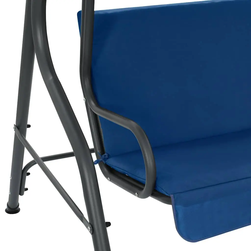 Garden Swing Bench Blue Outdoor Patio Seating Canopy Shade 170 x 110 x 153 cm