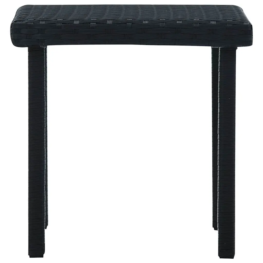 Outdoor Tea Table Black 40x40x40 cm Rattan Furniture