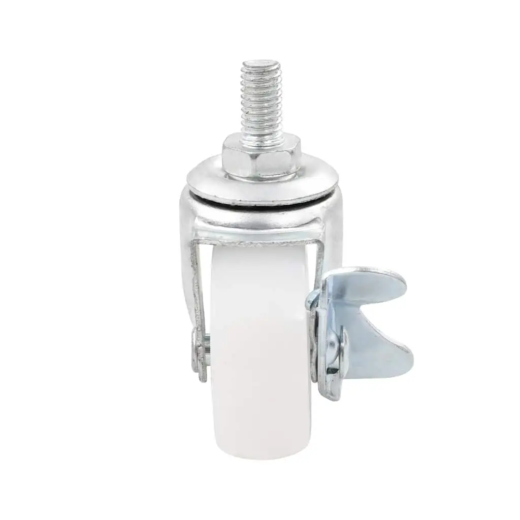 Granite Parasol Base 30kg Round Outdoor Umbrella Stand Grey with Locking Bolts and Castors