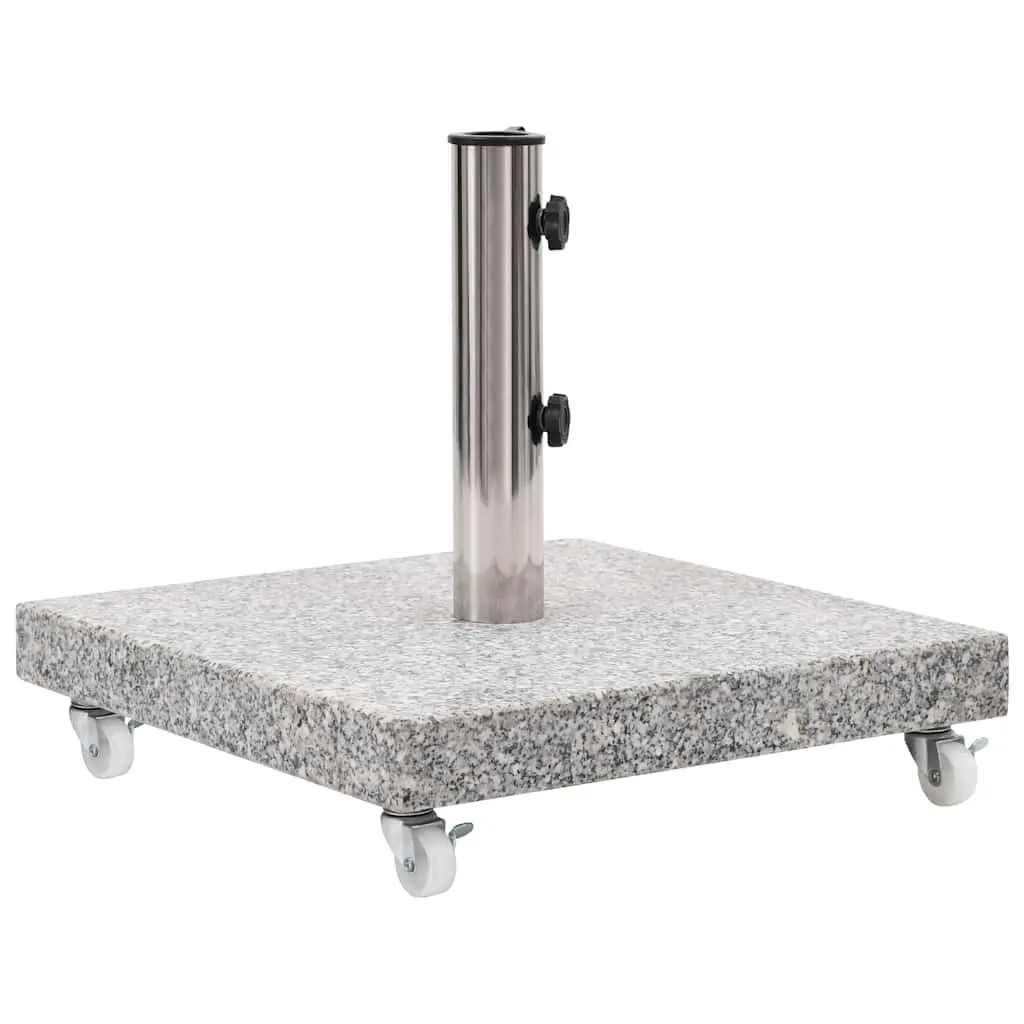 Granite Parasol Base 30kg Square Grey Outdoor Umbrella Holder Weight Plate