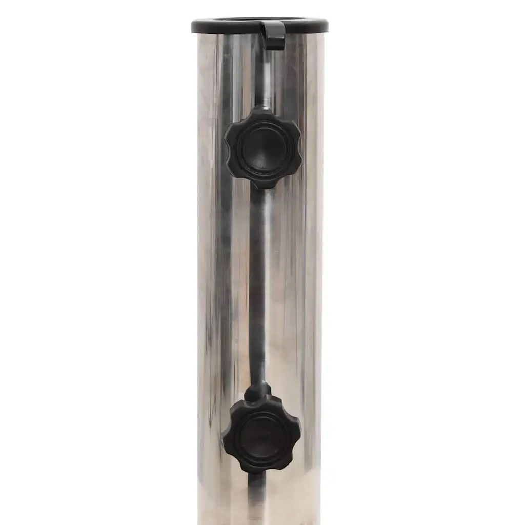 Round Granite Parasol Base 30kg Heavy Duty Outdoor Umbrella Stand Stable Black