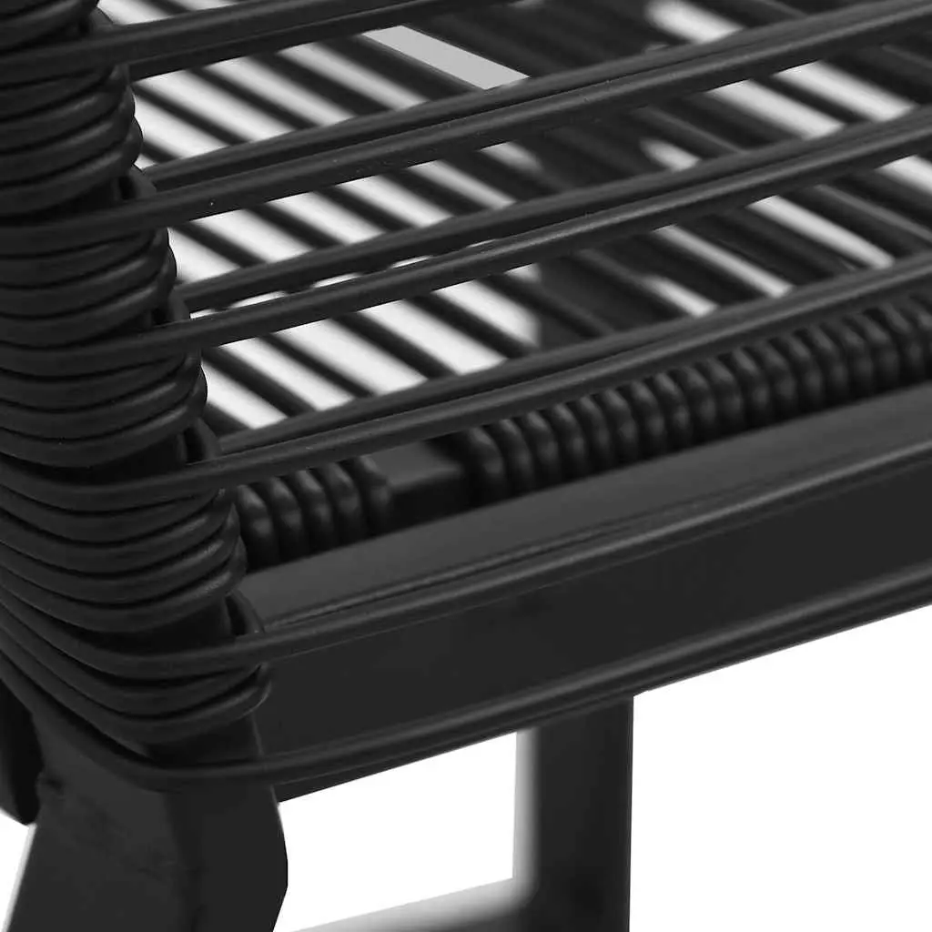 Outdoor Chairs 2 Pieces Black Patio Seating Garden Furniture Contemporary Design