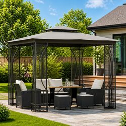 Your Friendly Outdoor Gazebo with Nets for Gatherings