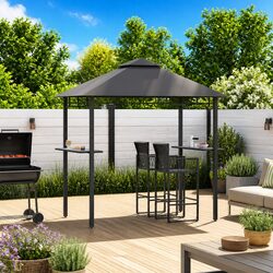 Your Outdoor BBQ Gazebo Awaits with 2 Bar Counters