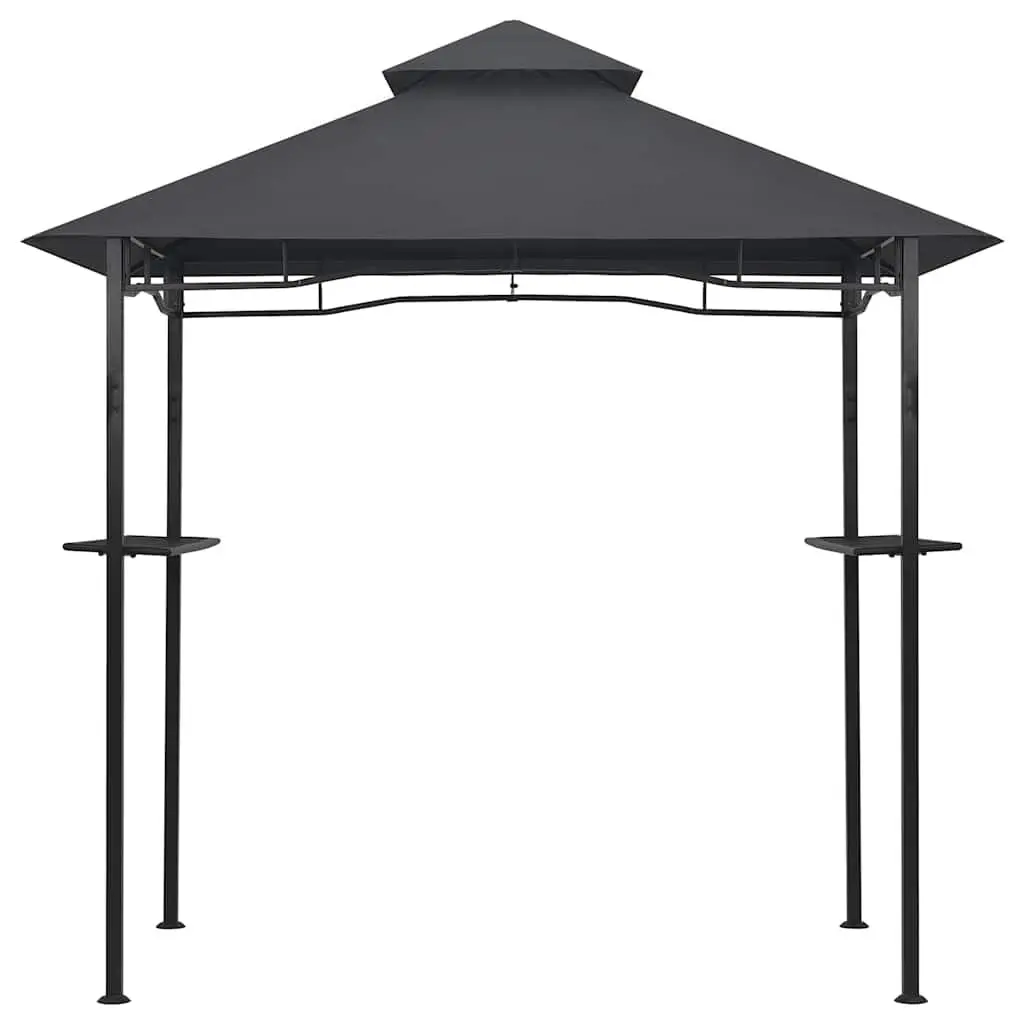 BBQ Gazebo Outdoor Garden Canopy Steel Frame Anthracite Weather Resistant